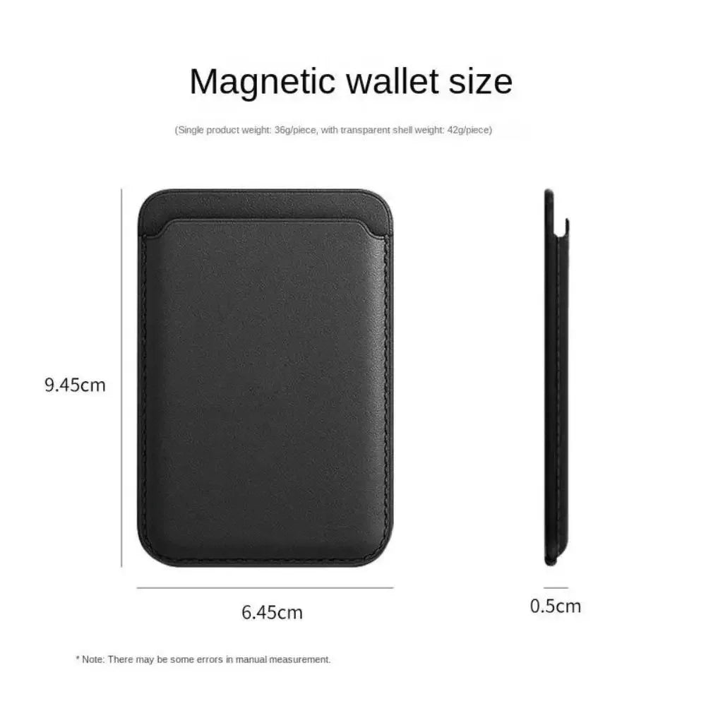 For Magsafe Magnetic Leather Wallet Case For iPhone  17 16 15 14 13 12 11 8  Samsung Huawei Card Holder with Magnet Covers