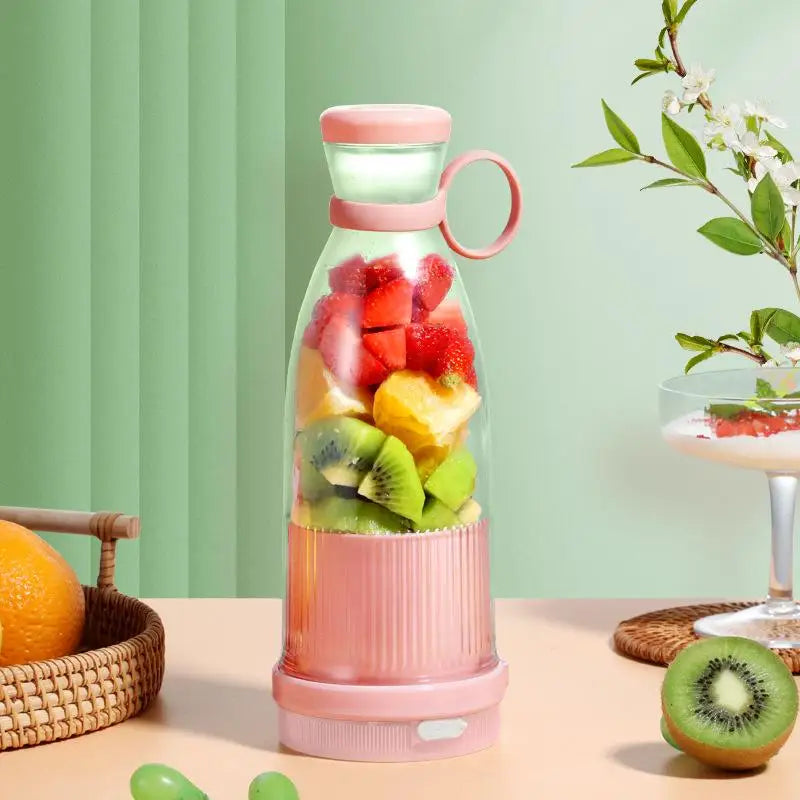 Portable Rechargeable Fruit & Smoothie Blender with 6-Blade High-Speed Motor & USB Charging (Velant)